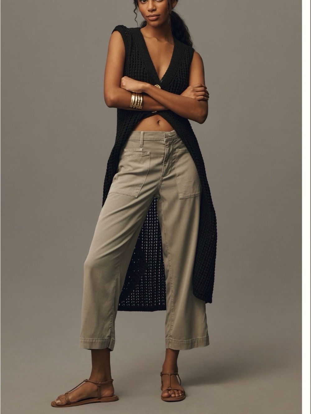 Le Jean sailor Pants in green - Women 28